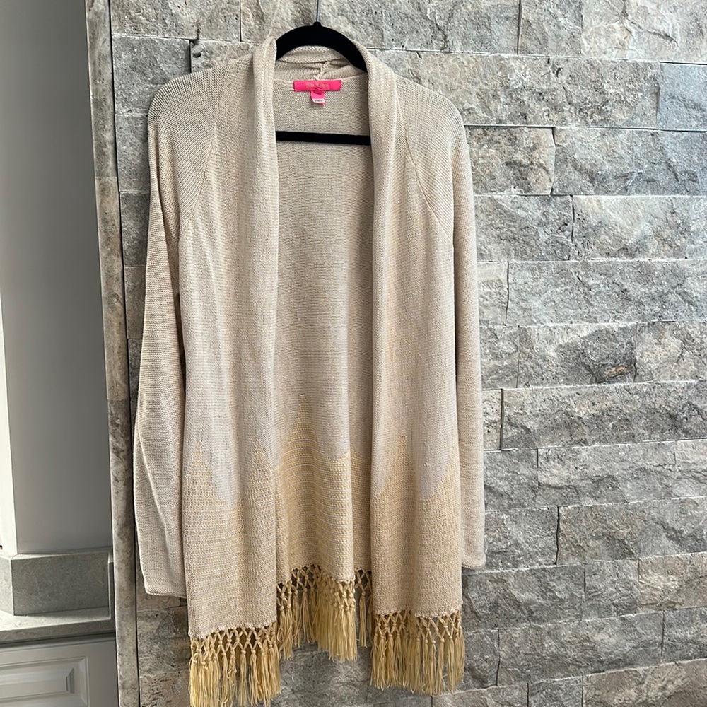Lily Pulitzer sweater cardigan size Medium